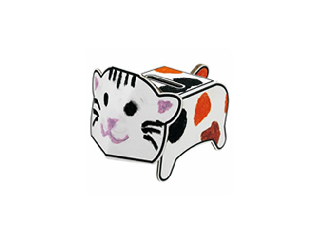 どうぶつ　ぬりえ貯金箱