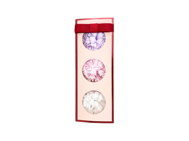 花のカタチの石けん（スリーカーネーション）